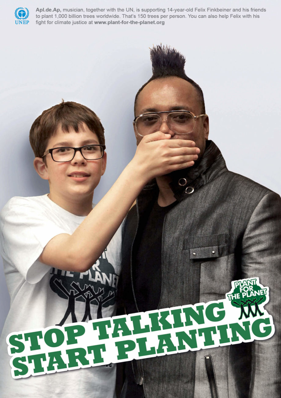 Stop talking. Start planting. alle 5 Poster