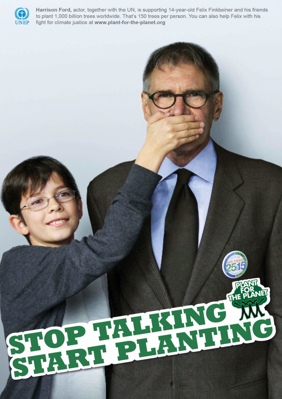 Stop talking. Start planting. alle 5 Poster