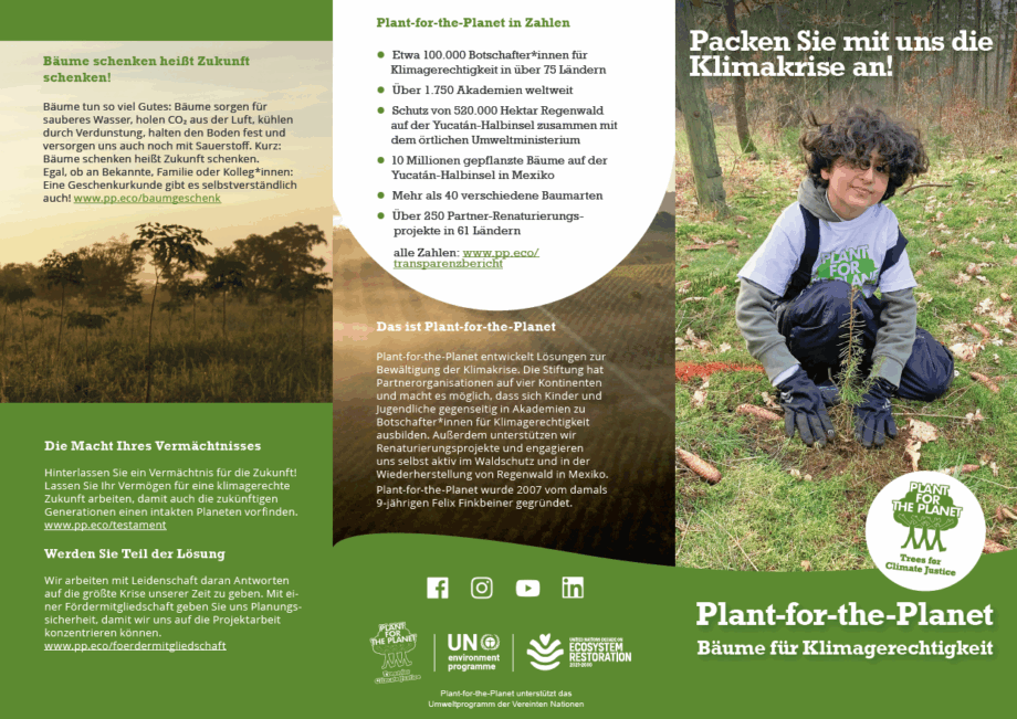 Plant-for-the-Planet Mitmach-Flyer