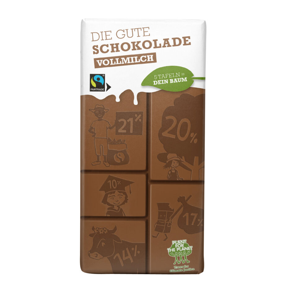 Die Gute Schokolade VOLLMILCH (14 Tafeln)