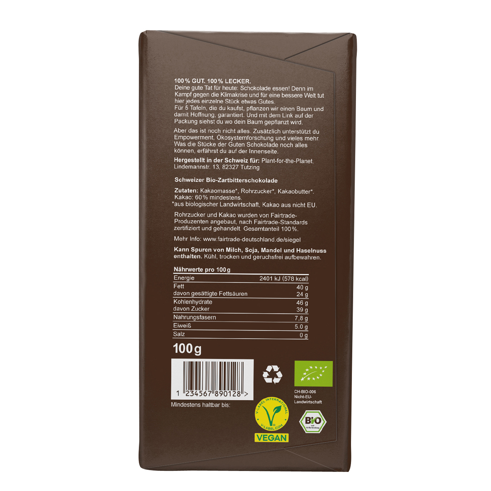 Die Gute Schokolade Zartbitter Bio (13 Tafeln) – Der Gute Shop by Plant ...