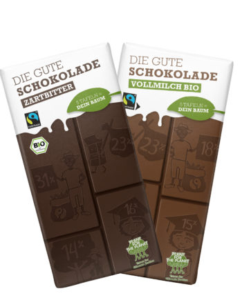 MIX Sonderpreis: 6x Die Gute Schokolade BIO (13 Tafeln) + 6x Die Gute Schokolade ZARTBITTER Bio ( 13 Tafeln) für Wiederverkäufer