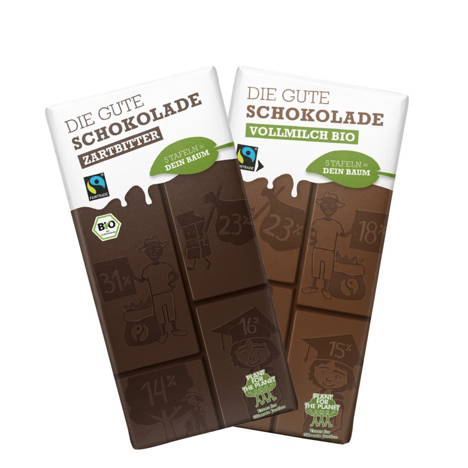 MIX Sonderpreis: 6x Die Gute Schokolade BIO (13 Tafeln) + 6x Die Gute Schokolade ZARTBITTER Bio ( 13 Tafeln) für Wiederverkäufer