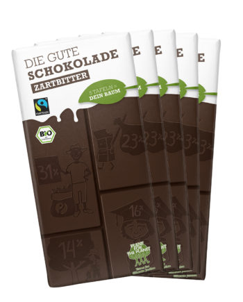 Die Gute Schokolade ZARTBITTER Bio - Sonderpreis für Wiederverkäufer (156 Tafeln)