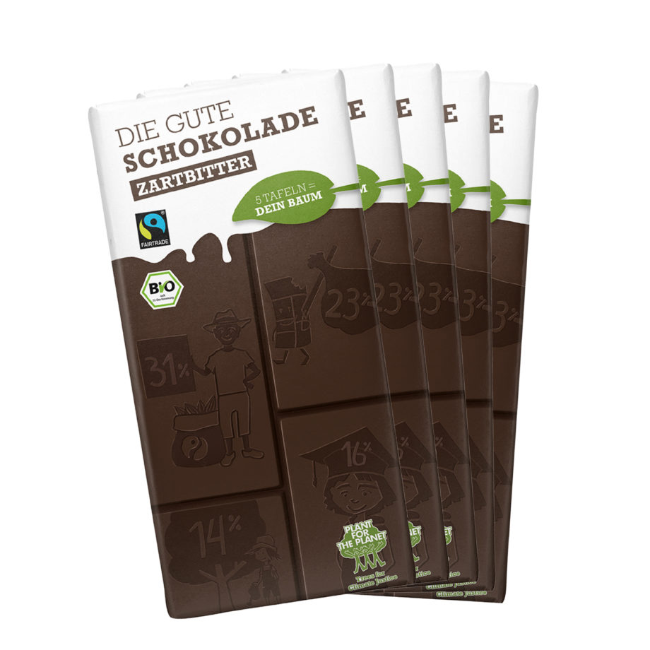 Die Gute Schokolade ZARTBITTER Bio - Sonderpreis für Wiederverkäufer (156 Tafeln)
