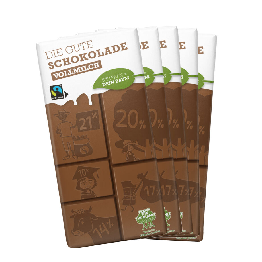 Die Gute Schokolade VOLLMILCH - Sonderpreis für Wiederverkäufer (168 Tafeln)