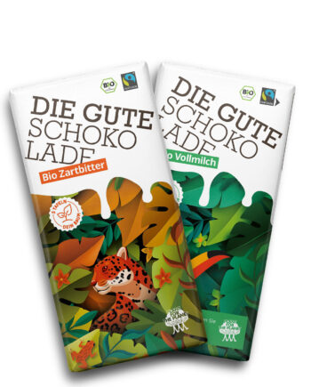 MIX Sonderpreis: 6x Die Gute Schokolade BIO Vollmilch (13 Tafeln) + 6x Die Gute Schokolade Bio ZARTBITTER  ( 13 Tafeln) für Wiederverkäufer