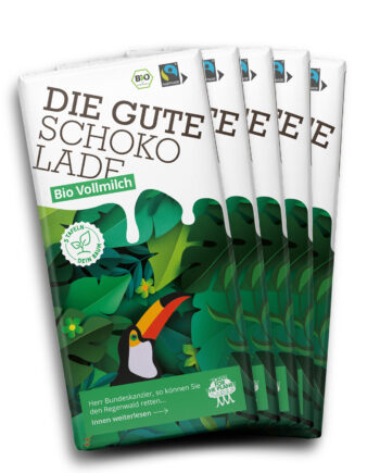 Die Gute Schokolade BIO Vollmilch - Sonderpreis für Wiederverkäufer (156 Tafeln)