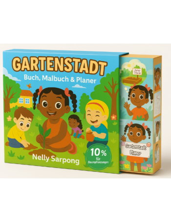 GARTENSTADT - Buch, Malbuch & Planer