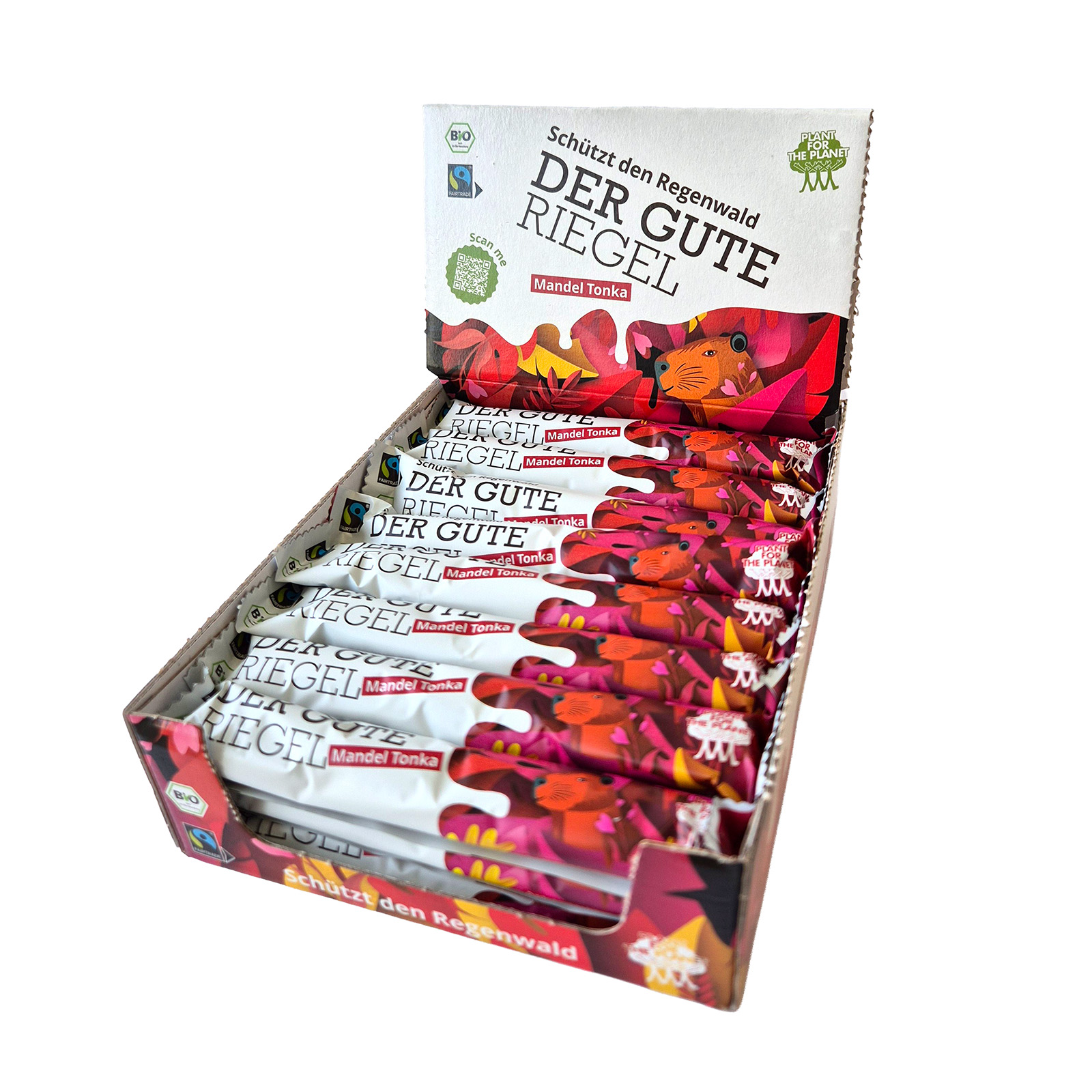 Der Gute Riegel – Mandel Tonka – 1 Packung (24 Riegel)