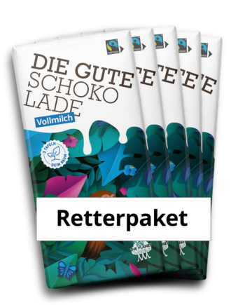 Die Gute Schokolade VOLLMILCH (14 Tafeln) - Retterpaket - MHD 25.10.2026